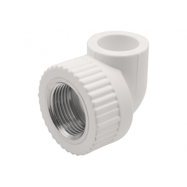 Corner combined internal thread 20х3/4" EVER PLAST /white