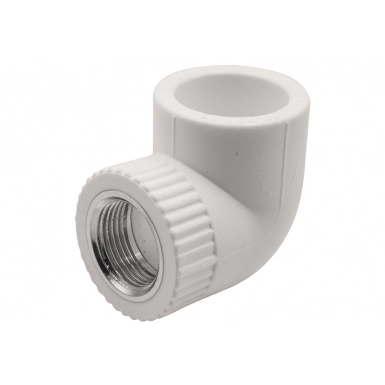 Corner combined internal thread 32х3/4"  EVER PLAST /white