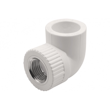 Corner combined internal thread 25х1/2"  EVER PLAST /white